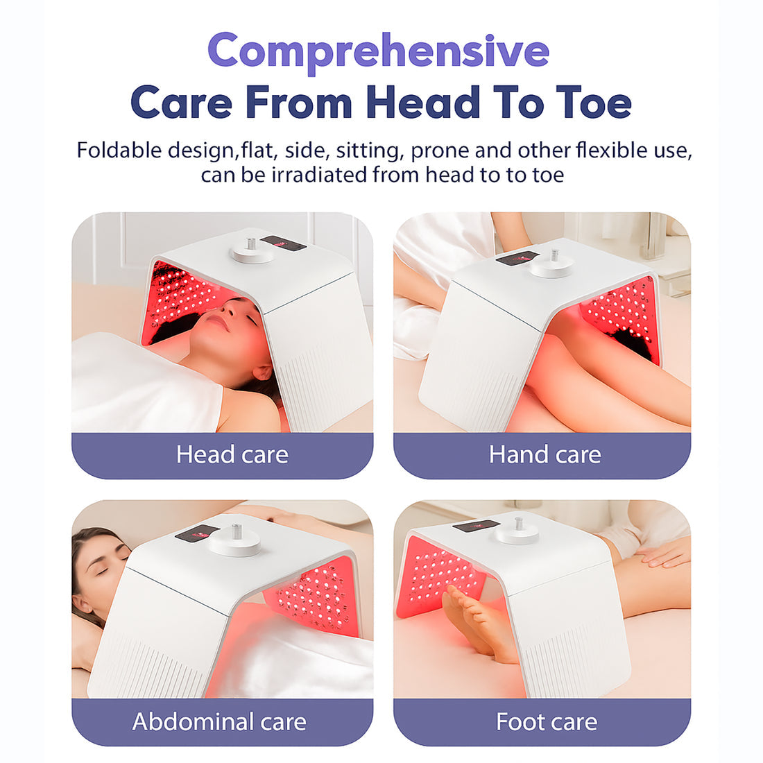 Portable LED Light Therapy With Steam - Honey Headspa